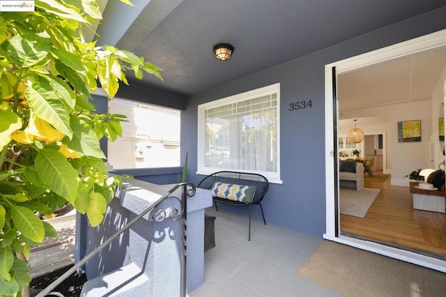 view of patio / terrace with a porch