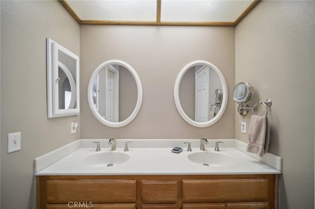 bathroom featuring vanity