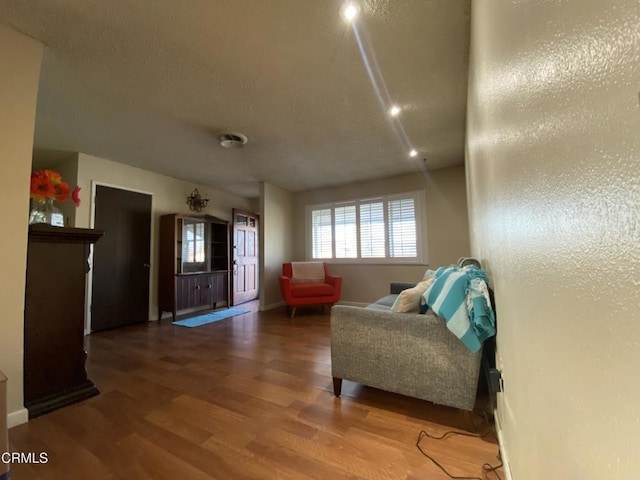 interior space with hardwood / wood-style flooring