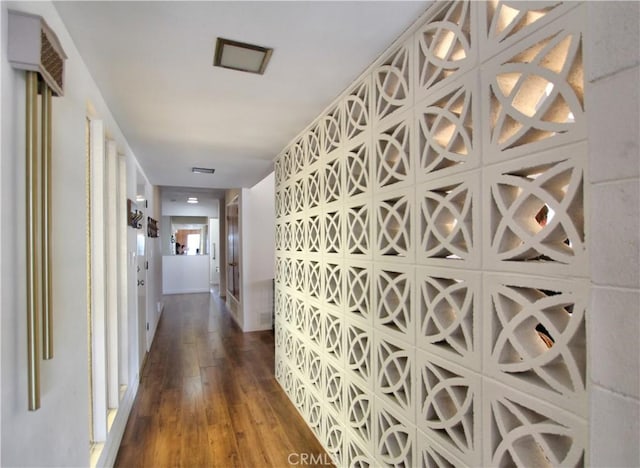 hall featuring hardwood / wood-style flooring