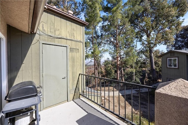 balcony with grilling area