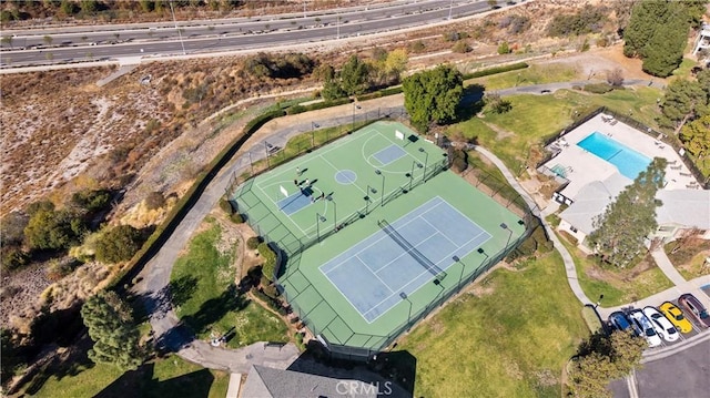 birds eye view of property