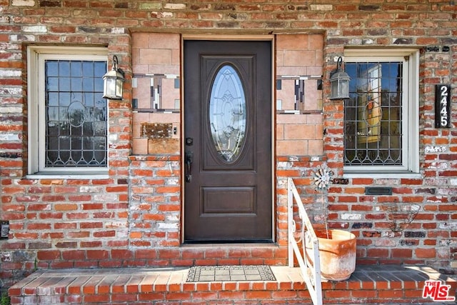 view of entrance to property