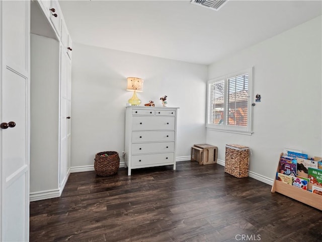 interior space featuring dark hardwood / wood-style floors