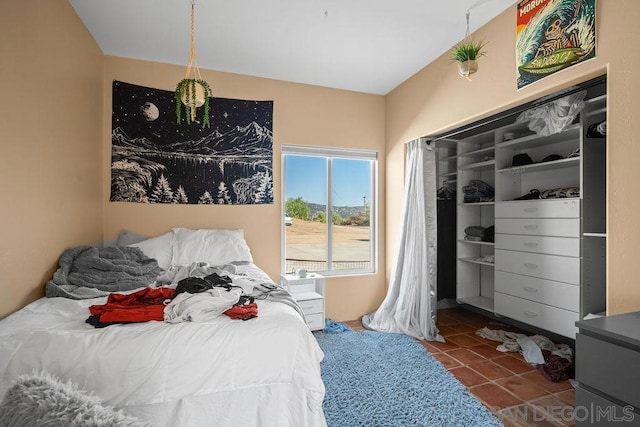 view of tiled bedroom