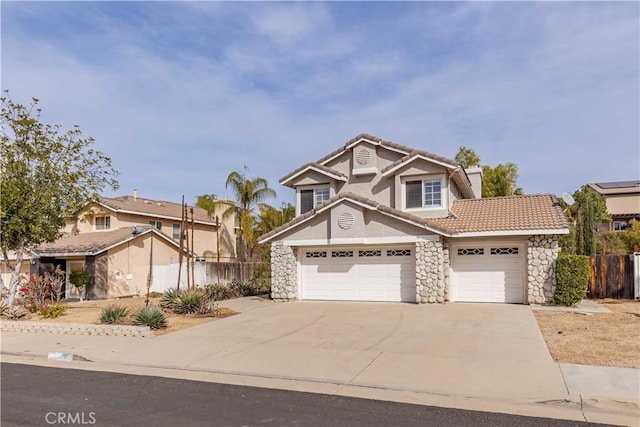 view of front of home featuring a garage