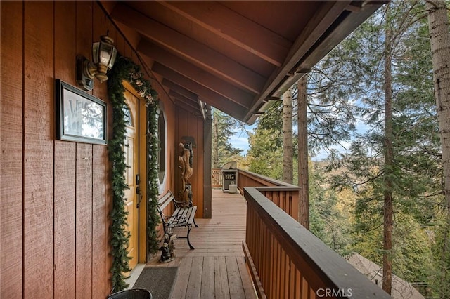 view of wooden terrace