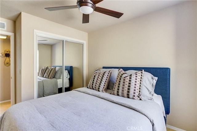 6279 Twinberry Cir Unit 7, Avila Beach, CA 93424 - bedroom with a closet and ceiling fan