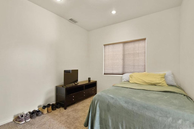 bedroom with carpet floors