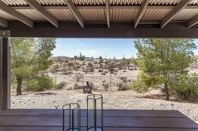 view of patio / terrace with a deck