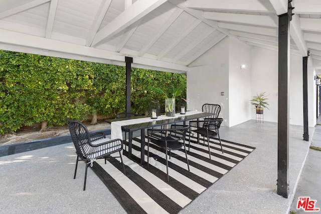 view of patio / terrace featuring a gazebo