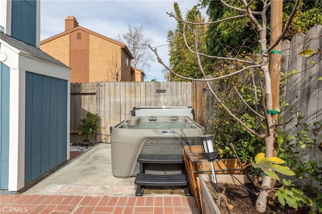 view of patio with washer / dryer