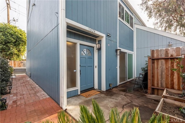 exterior space with a patio