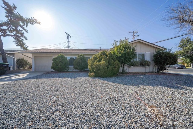 ranch-style house with a garage