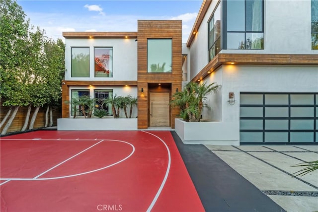 view of basketball court