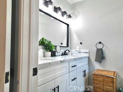 bathroom with vanity