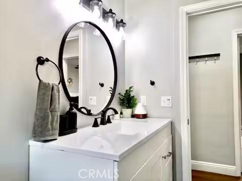 bathroom featuring vanity