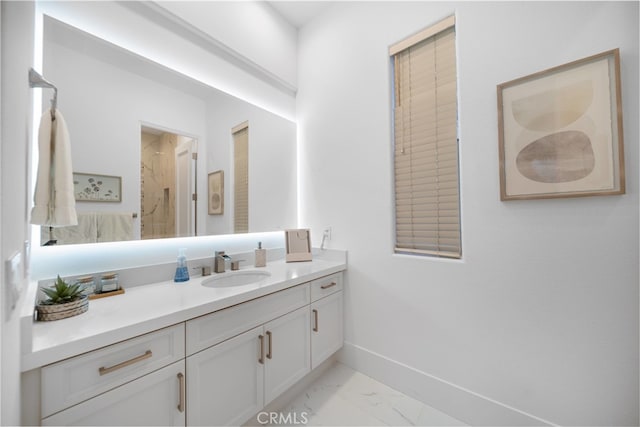 bathroom featuring vanity