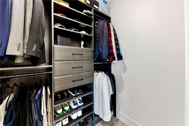 view of closet