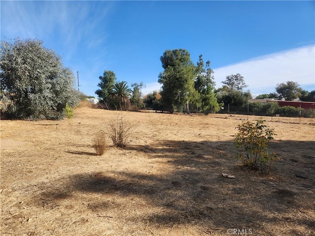 view of landscape featuring a rural view