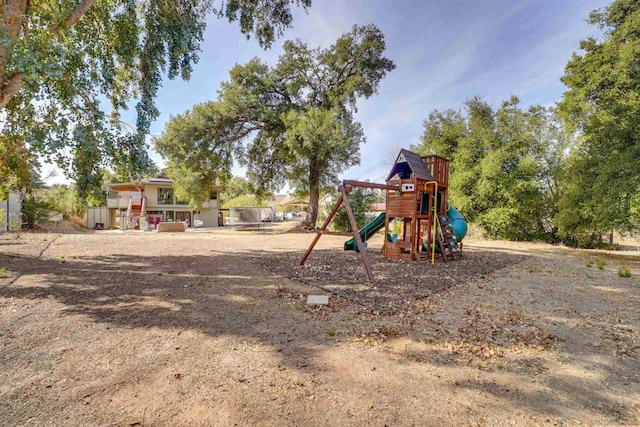 view of jungle gym