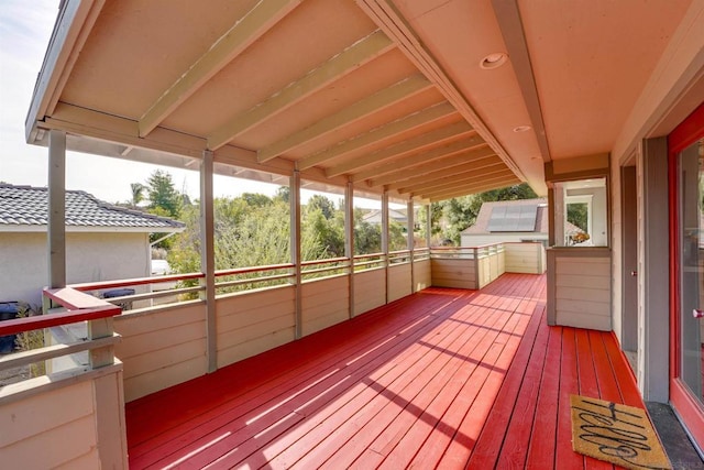 view of wooden terrace