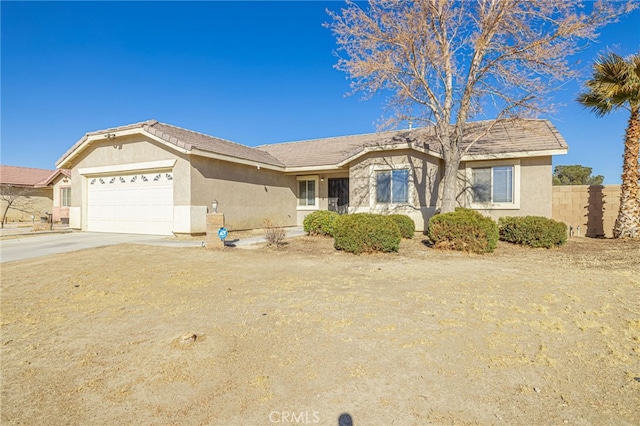 ranch-style house with a garage