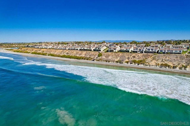 property view of water with a view of the beach