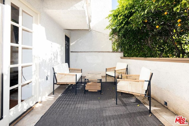 balcony with an outdoor living space