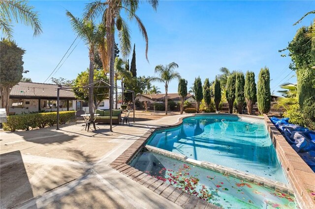 view of pool with a patio