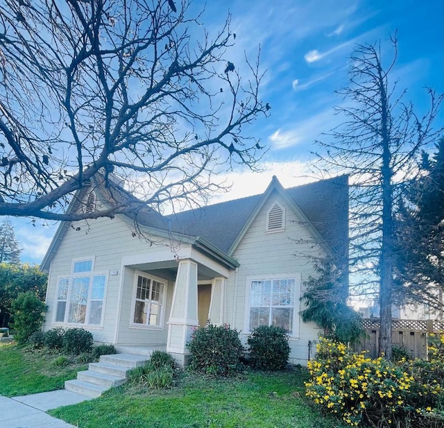 view of front of home