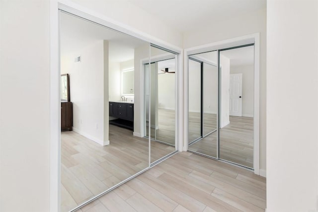 closet with sink