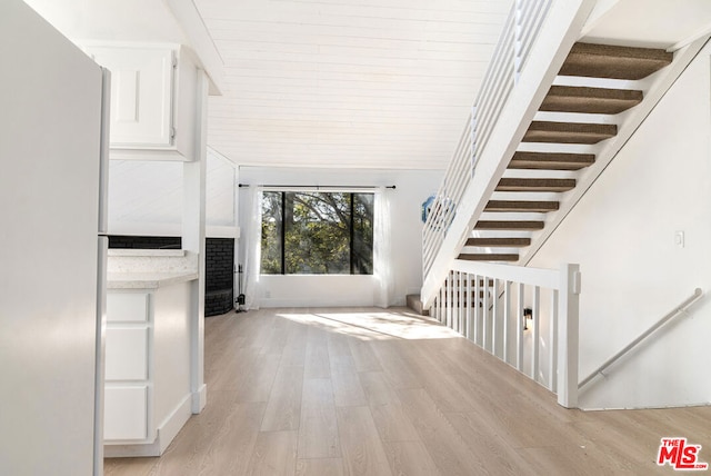 interior space with wood-type flooring