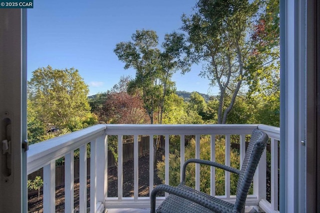 view of balcony