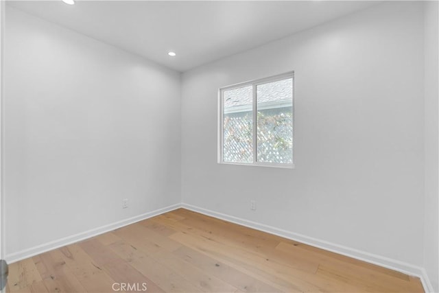 74357437 Balcom Ave, Reseda, CA 91335 - empty room with light wood-style floors, baseboards, and recessed lighting
