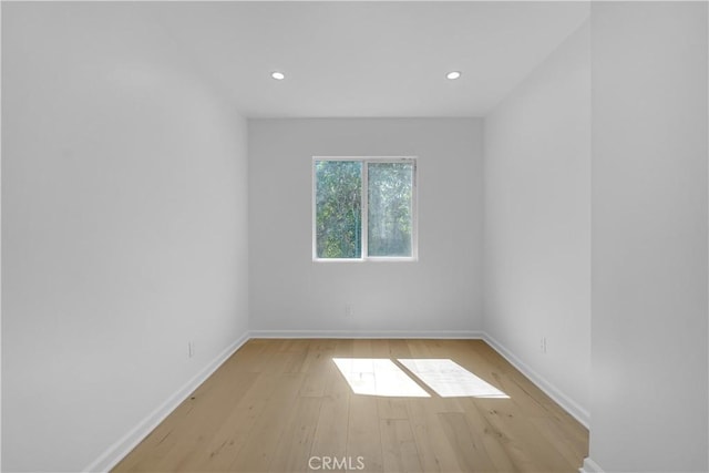 74357437 Balcom Ave, Reseda, CA 91335 - spare room with light wood finished floors, recessed lighting, and baseboards