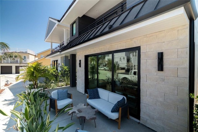 view of patio / terrace featuring an outdoor hangout area