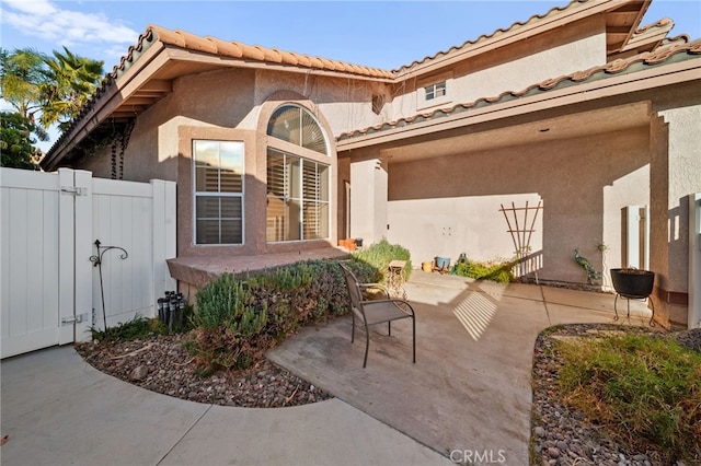 exterior space with a patio area