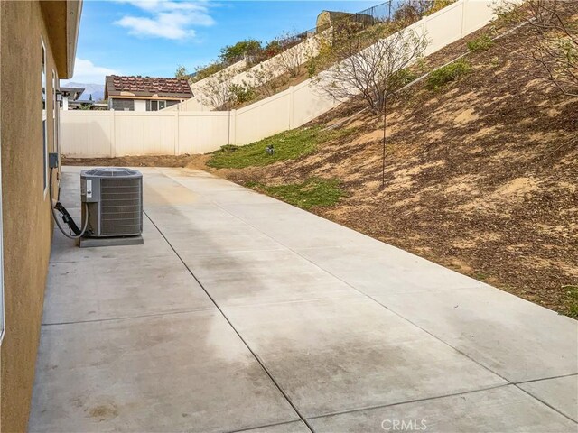 view of patio featuring cooling unit