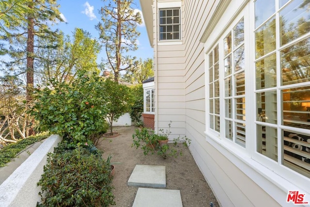 view of home's exterior featuring a patio