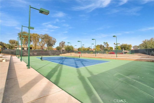 view of tennis court