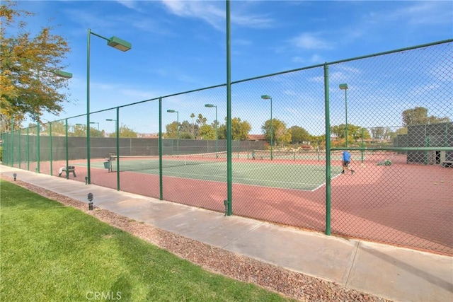 view of sport court