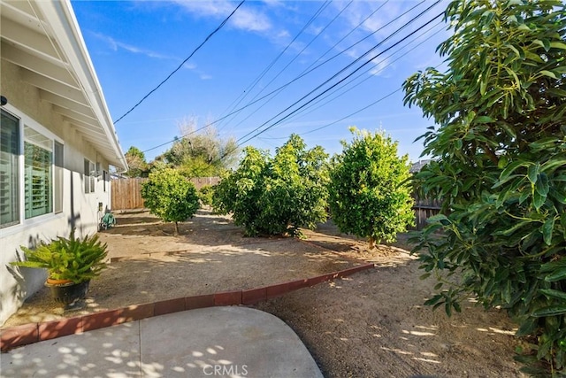 view of yard with a patio