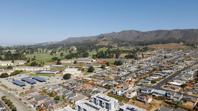 aerial view featuring a mountain view