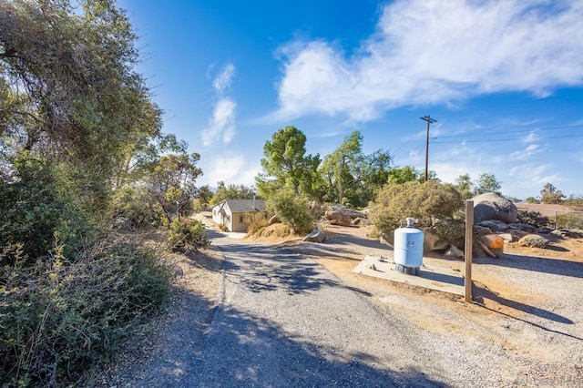 view of road