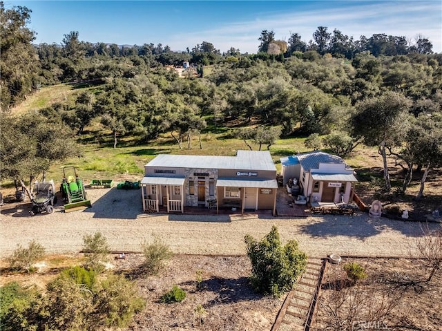 view of rear view of property