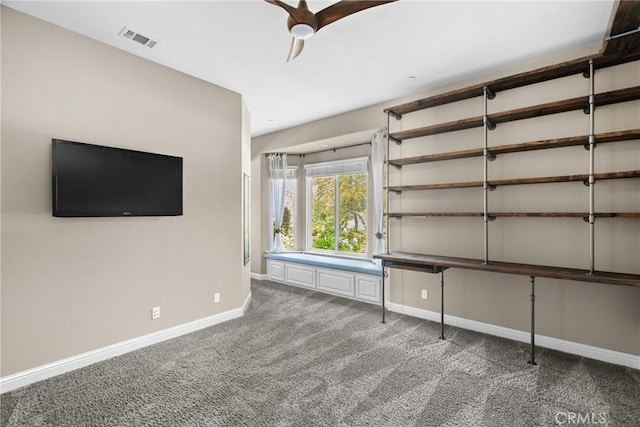 325 Red Oak Way, Arroyo Grande, CA 93420 - unfurnished office with baseboards, carpet flooring, and ceiling fan