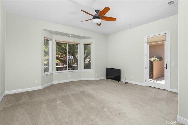325 Red Oak Way, Arroyo Grande, CA 93420 - empty room featuring carpet floors, a ceiling fan, and baseboards