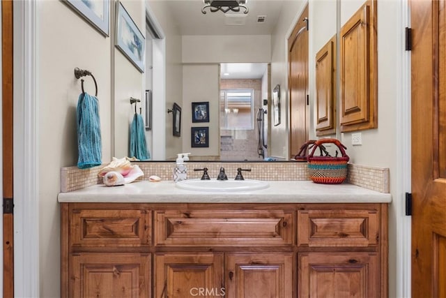 325 Red Oak Way, Arroyo Grande, CA 93420 - bathroom featuring decorative backsplash and vanity
