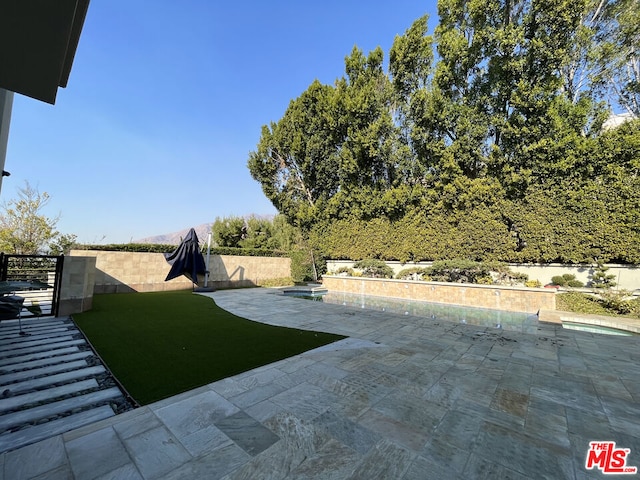 view of yard featuring a patio area